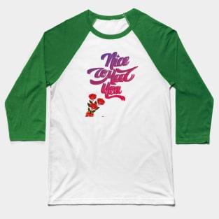 Let's be happy. Baseball T-Shirt